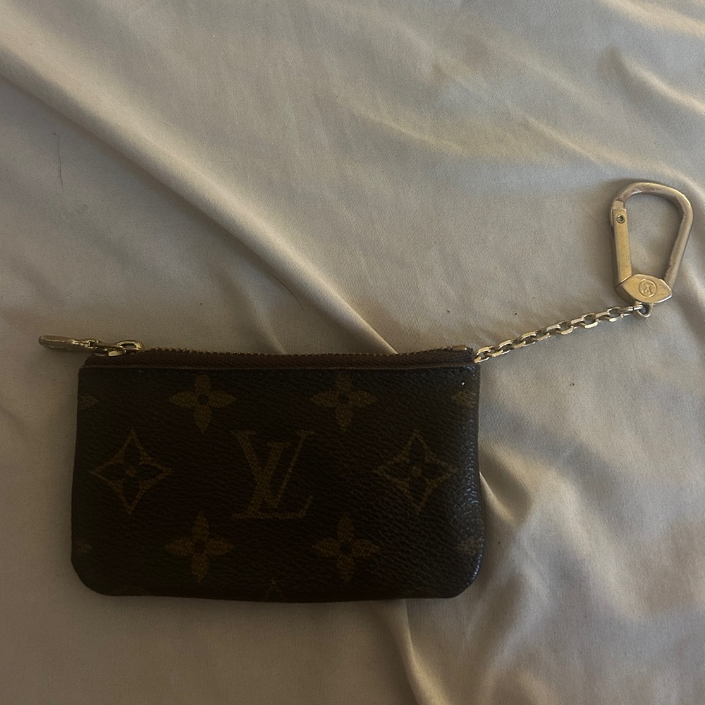 Louis Vuitton Black and Gold Monogram Pouch